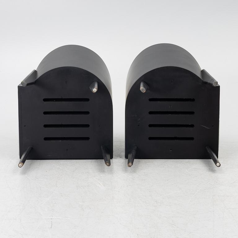 Pierre Sartogo & Nathalie Grenon, a pair of 'Toscana' lounge chairs, Saporiti Italia, 1980's.
