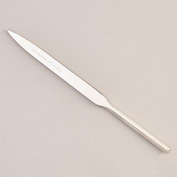 A sterling silver letter knife, mark of Rolf Lindståhl, Stockholm 2000.
