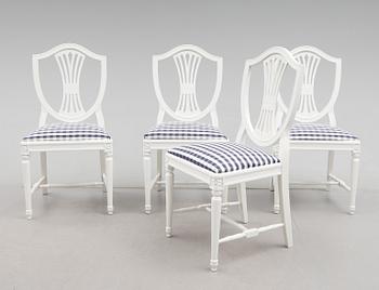 MATGRUPP, 5 delar, gustaviansk stil, 1900-talets andra hälft.