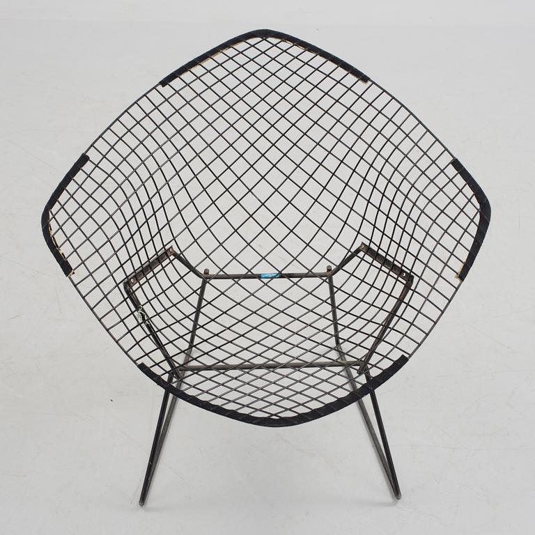 HARRY BERTOIA, fåtölj, "Diamond Chair", 1900-talets tredje kvartal.