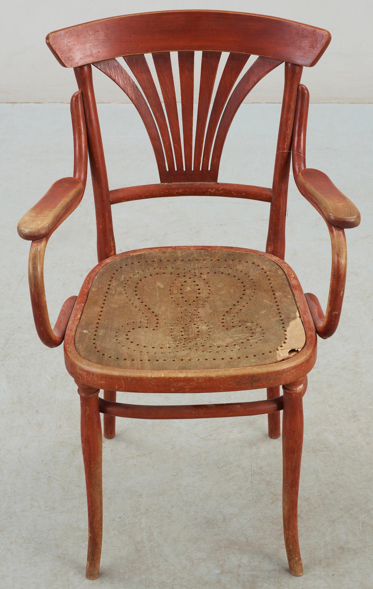 KARMSTOL, märkt Thonet, 1900-talets första hälft.