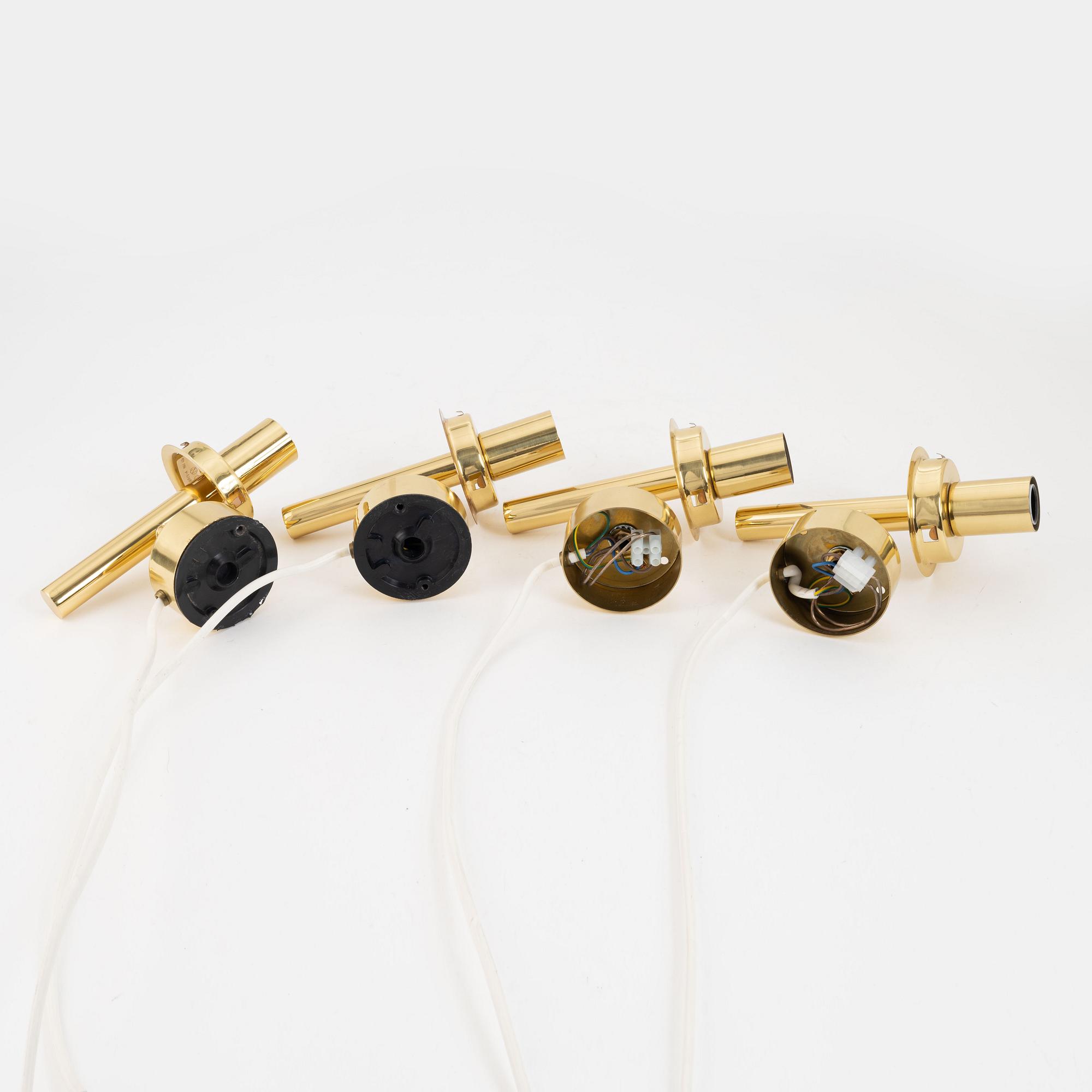 Hans-Agne Jakobsson, four wall lights, Markaryd, 1960's.
