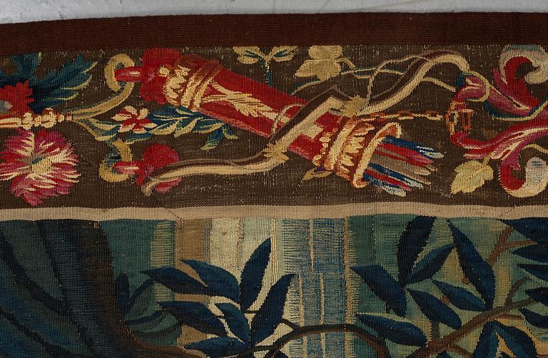 A tapestry, "Verdure", tapestry weave, ca 301 x 254 cm, France 18th century.