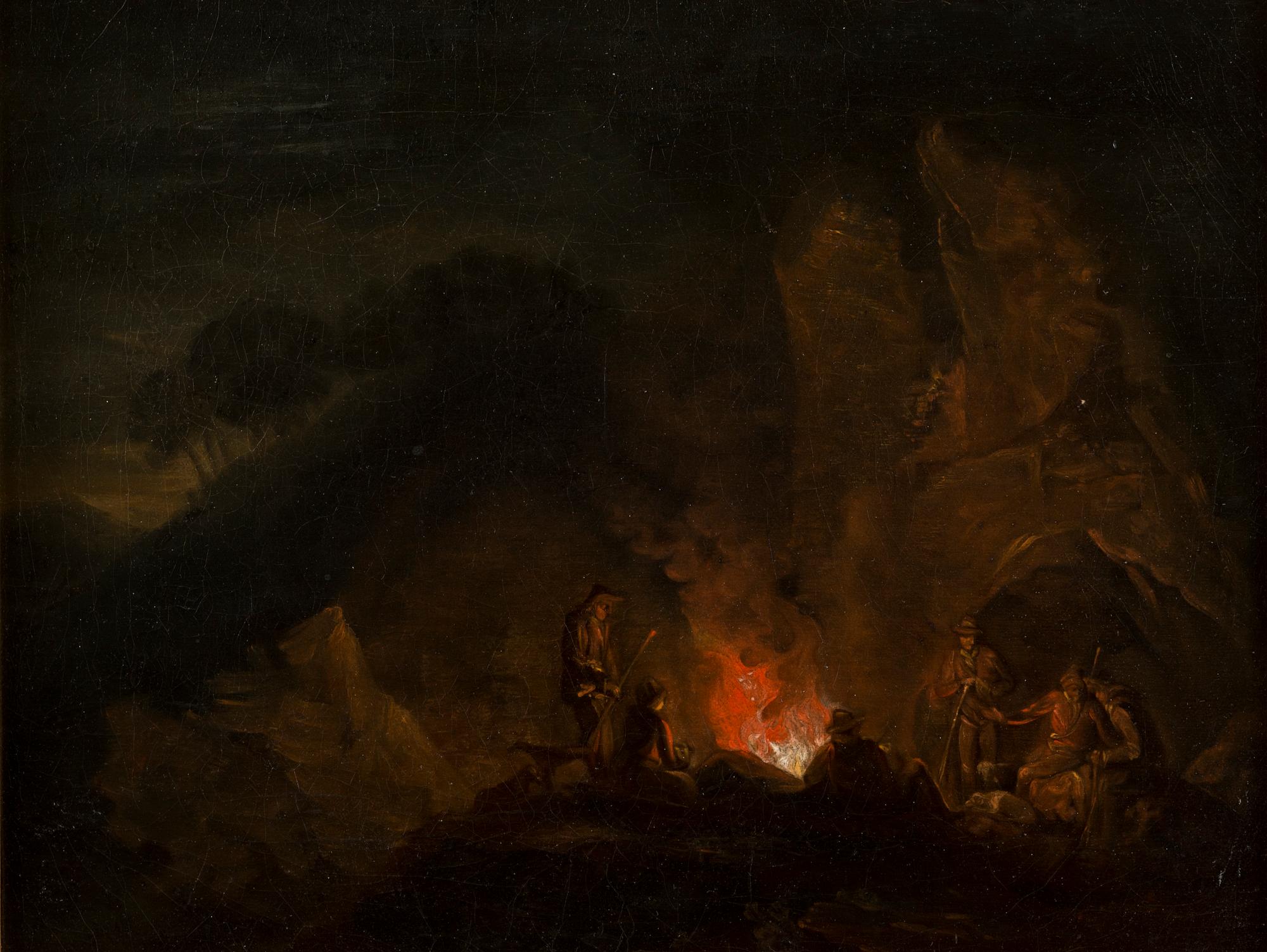 ALEXANDER LAURÉUS, BY THE CAMPFIRE.