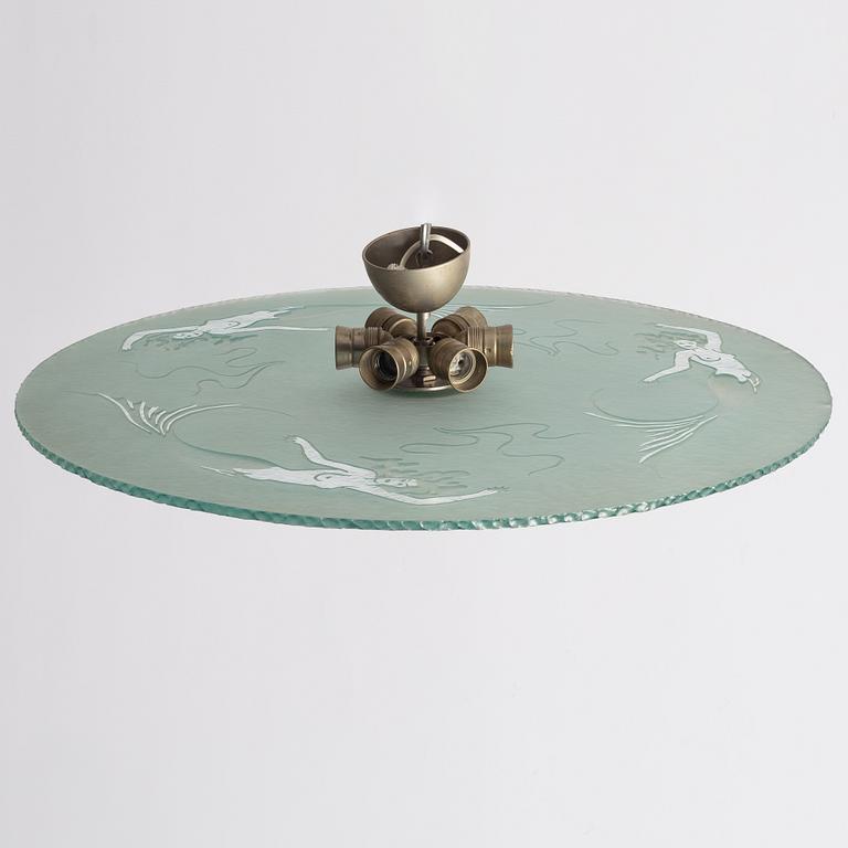 A ceiling lamp, 1930s/40s.