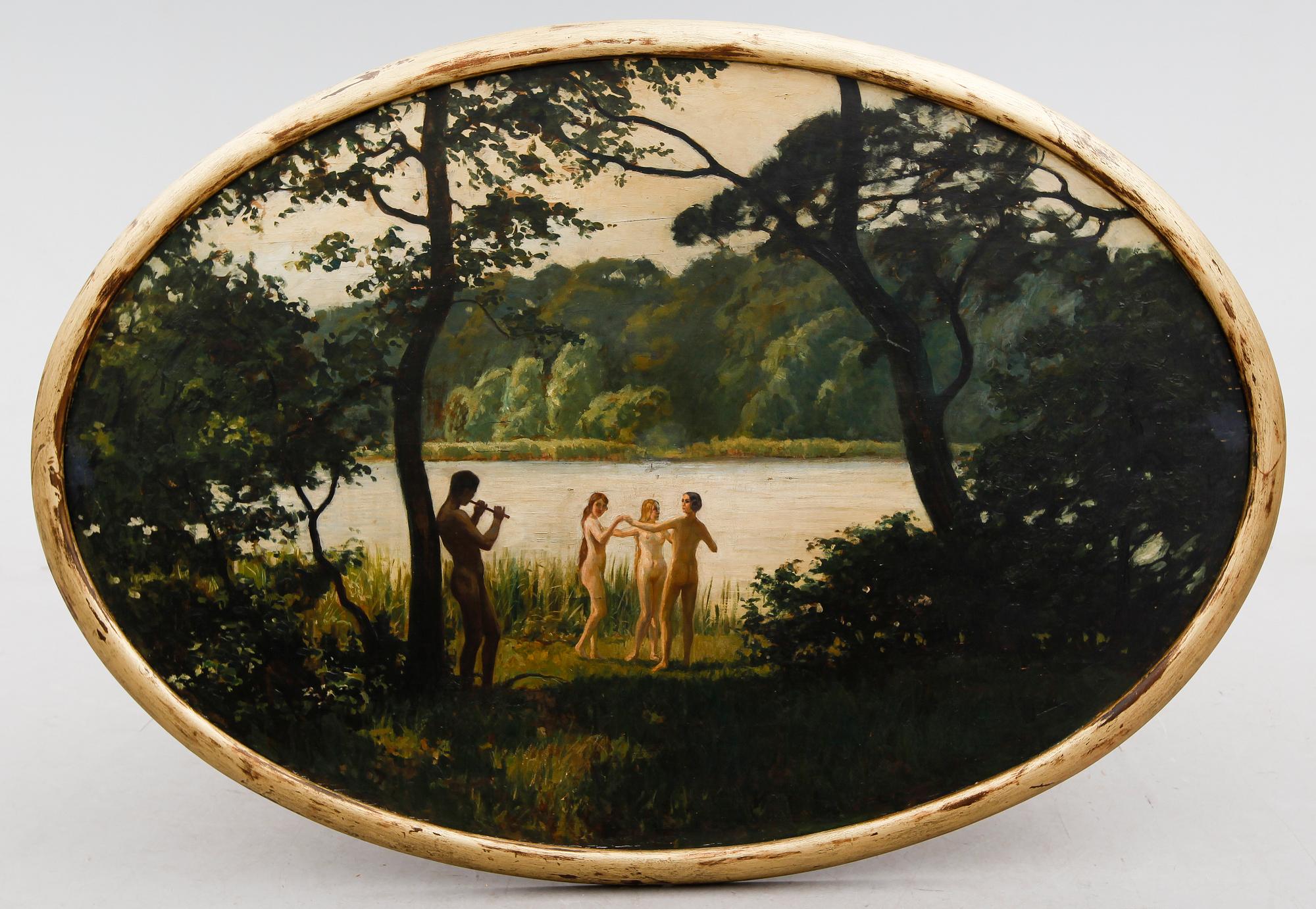 OIDENTIFIERAD KONSTNÄR, 1900-talets första hälft, olja på pannå.