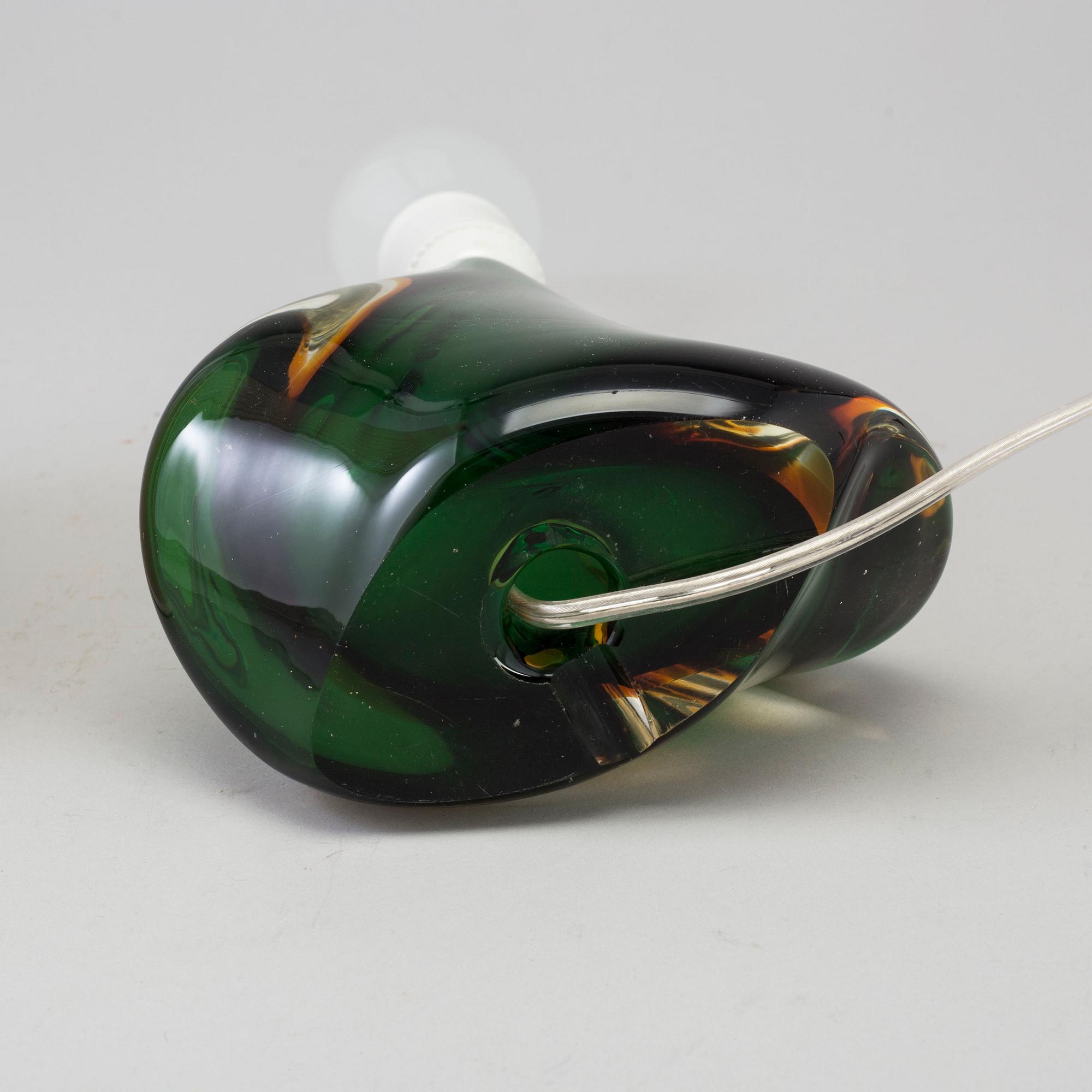 A second half of the 20th century glass table light.