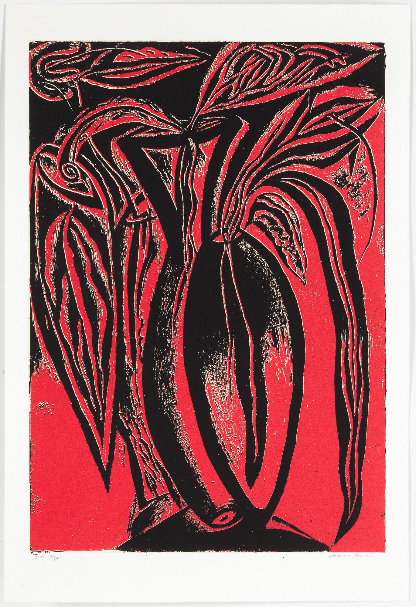 CHANNA BANKIER, mapp med 8 färgserigrafier, signerade och numrerade EA 7/25 .