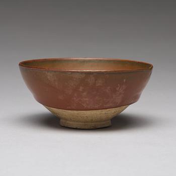 A brown glazed temmoku bowl, Henan, Song dynasty (960-1279).