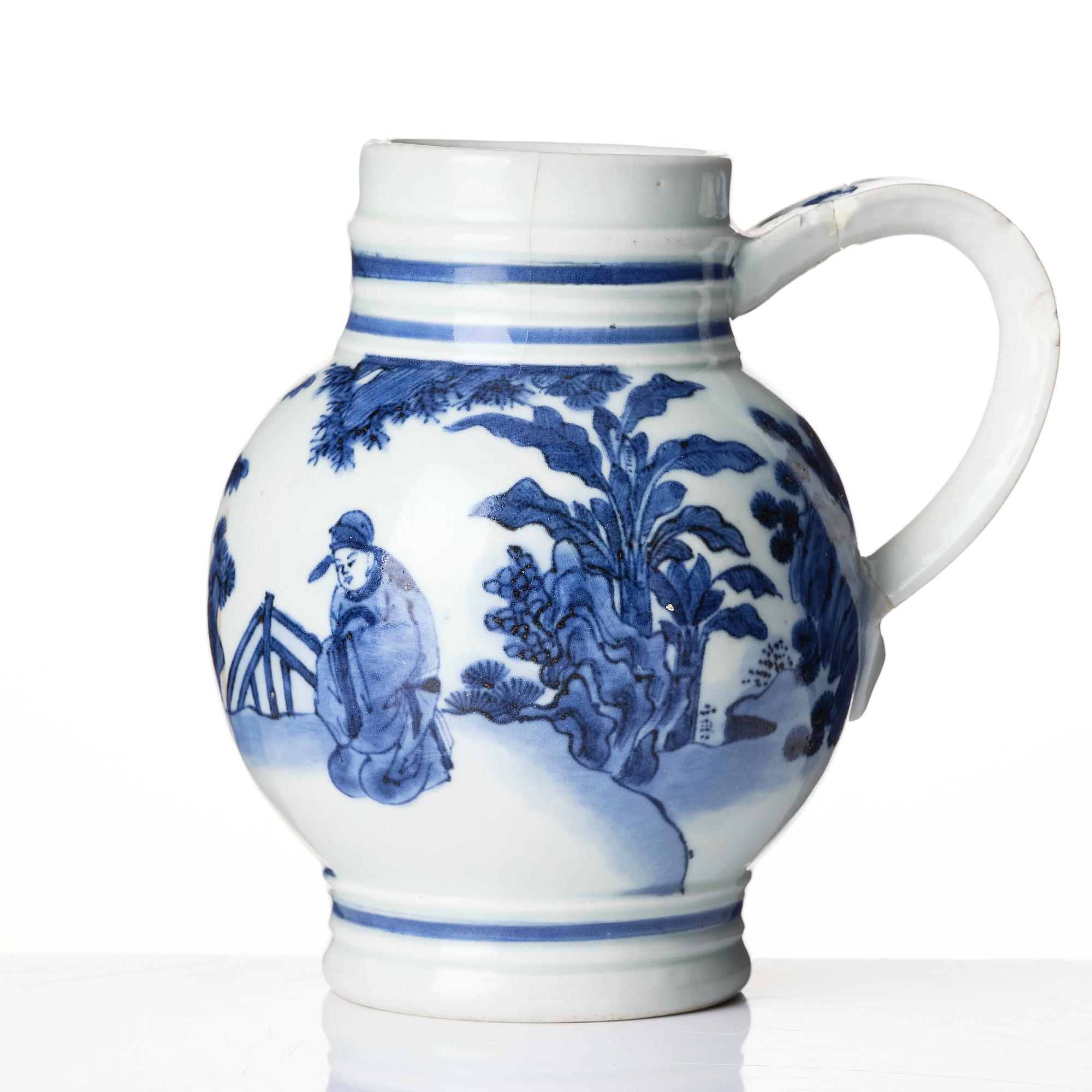 Stop, porslin, Kina, Qingdynastin, 1700-tal.