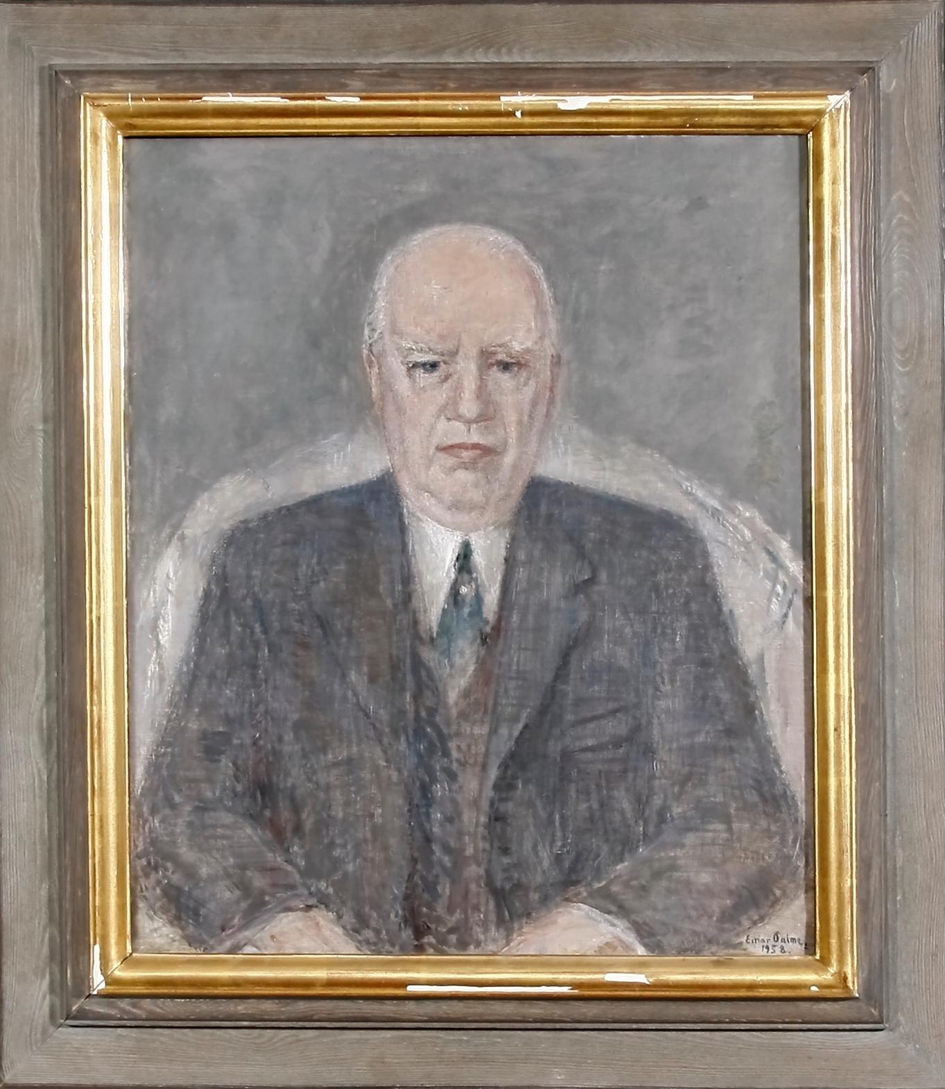PALME, EINAR, olja på duk, sign o dat 1958.