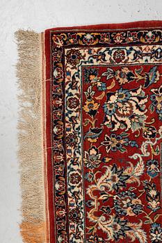 A carpet, semi-antique Esfahan, ca 336 x 212 cm.