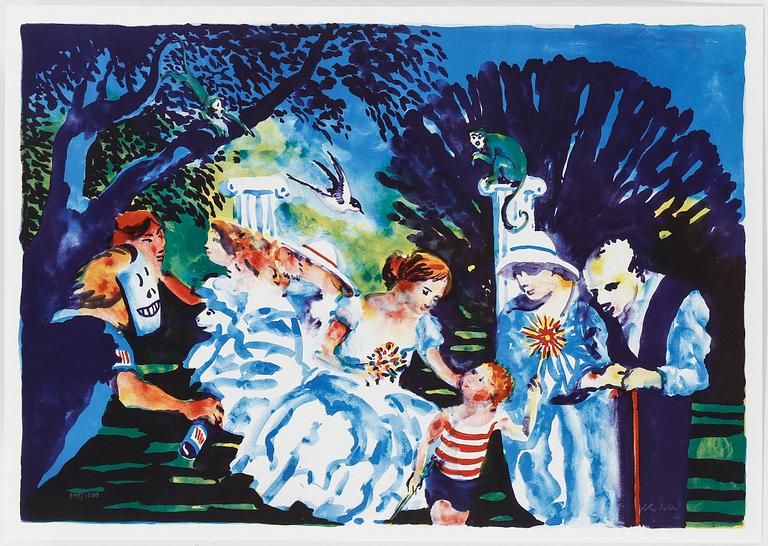 PETER DAHL, färglitografi. Signerad och numrerad 395/1500.