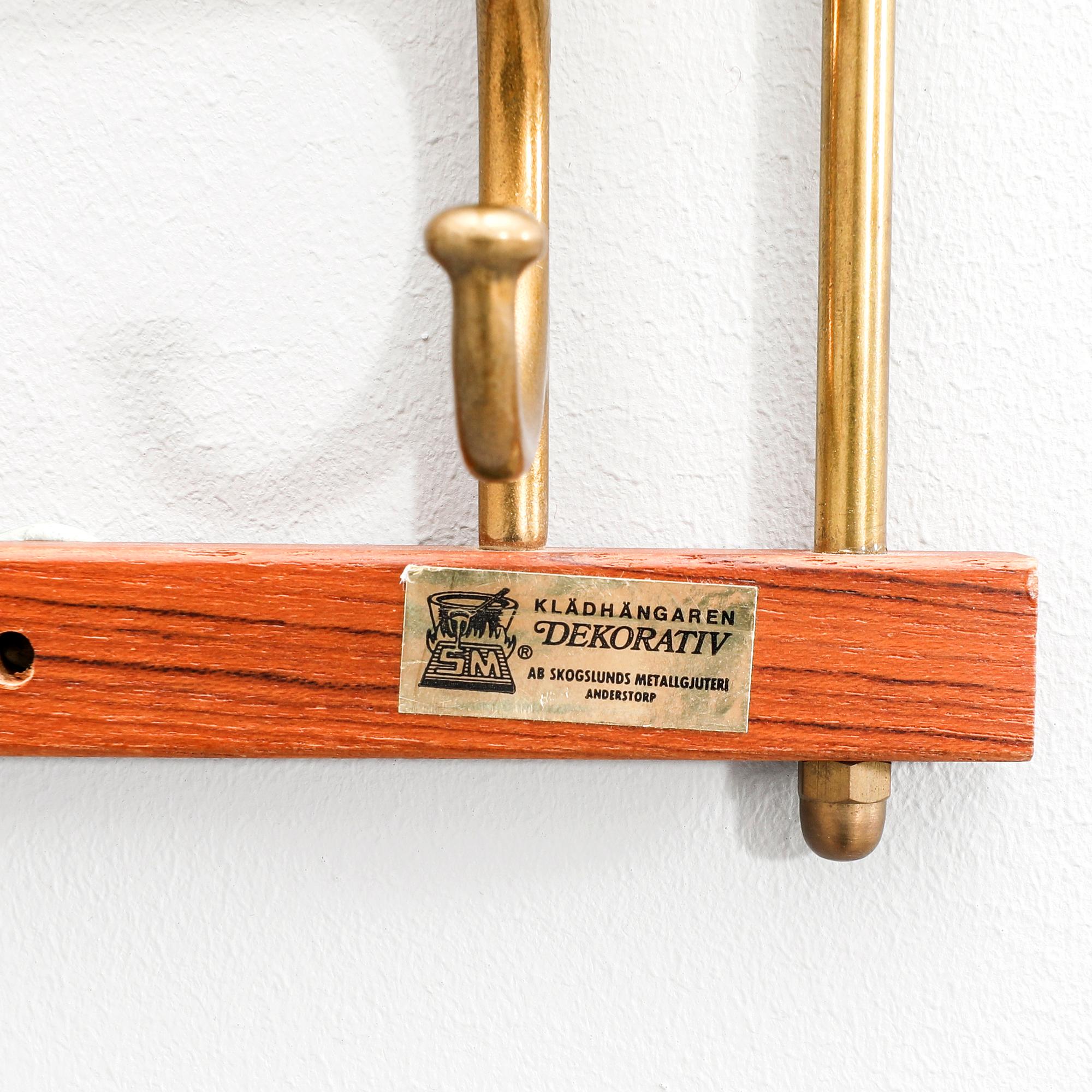 Clothes hanger, "Decorative", Skoglund metal foundry, Anderstorp, 1950s/60s.