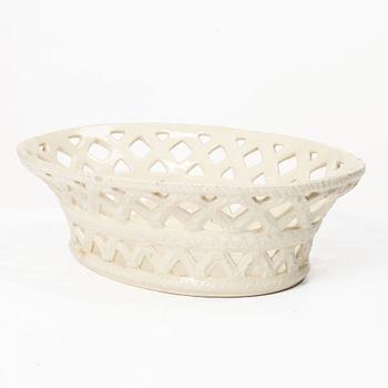 Pierced bowl, faience, 18th century.