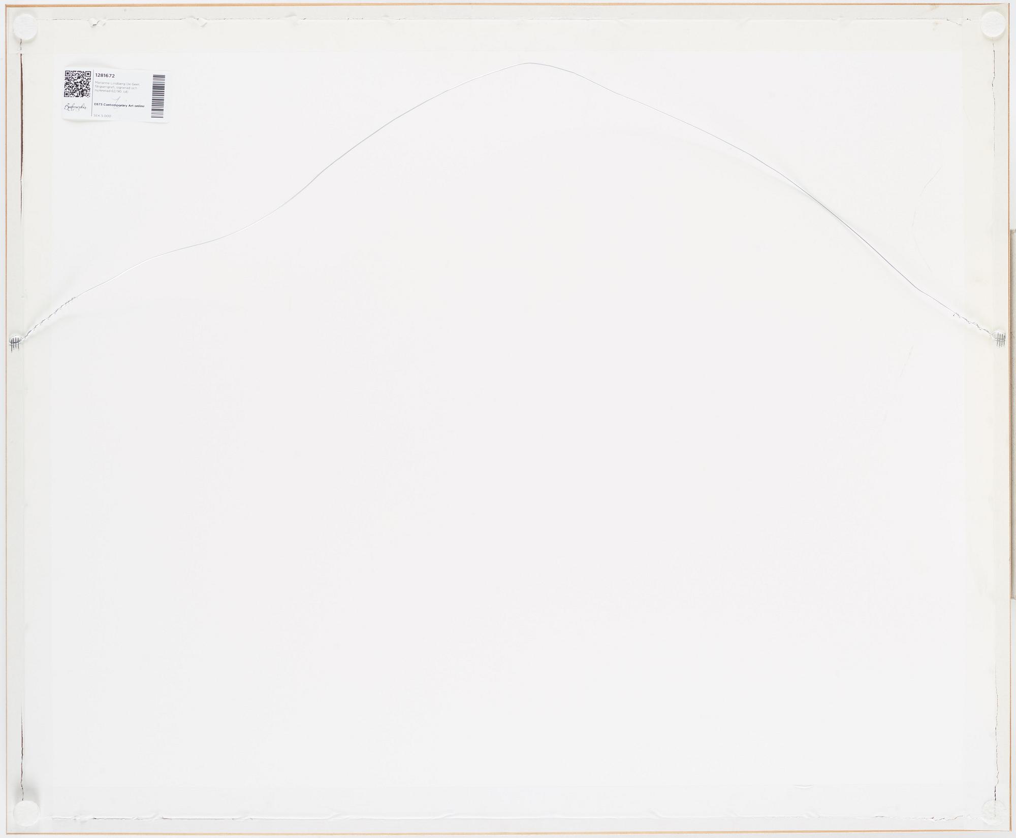 Marianne Lindberg De Geer, serigraph in color, signed and numbered 62/90.