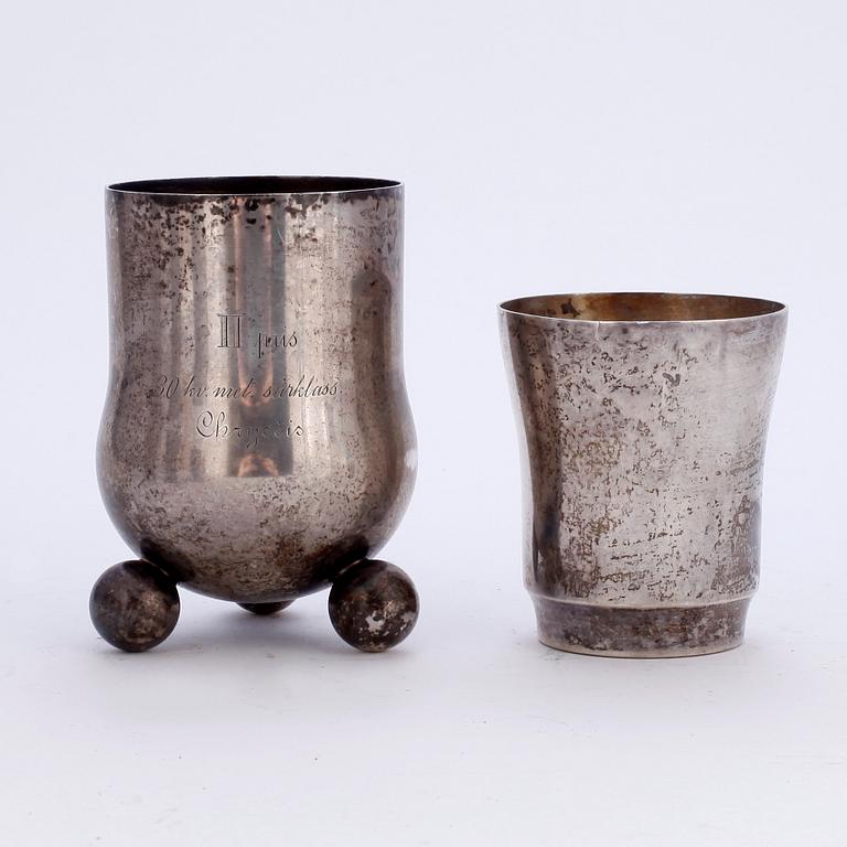 PARTI SILVER, 7 delar, tot vikt 700 gram.