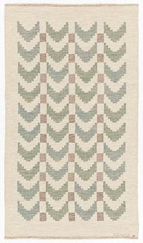 Brita Grahn, a flat weave carpet, c 219 x 126 cm, signed B Grahn.