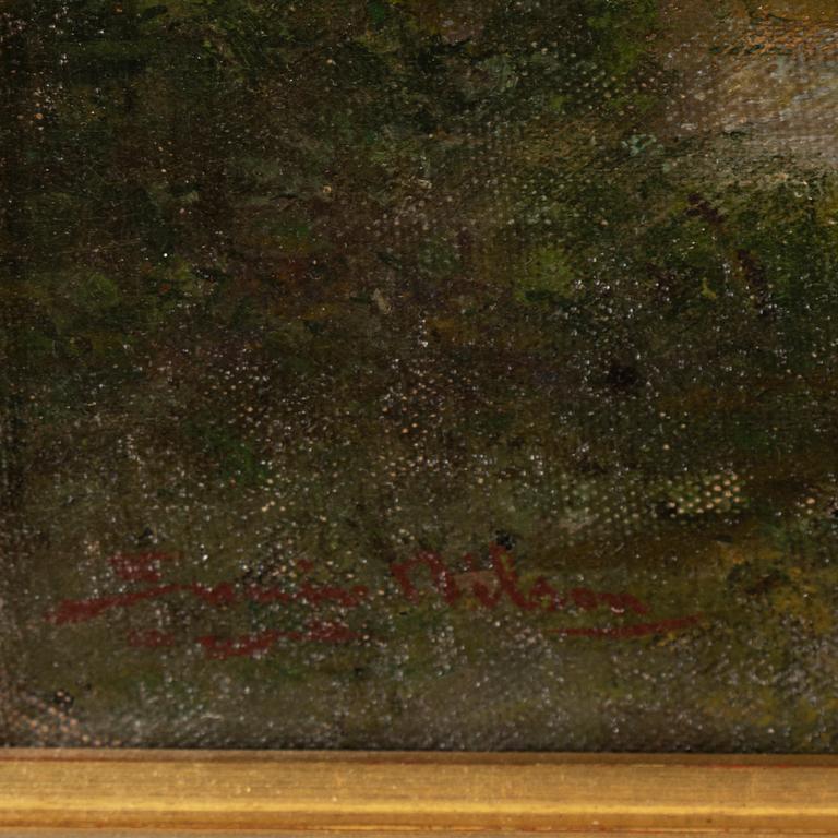 SEVERIN NILSON, oil on canvas/paper-panel, signerad.