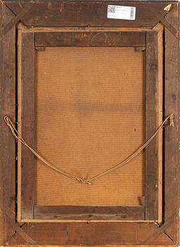 Fransk skola, 1800-tal, Flodlandskap med betande kor.