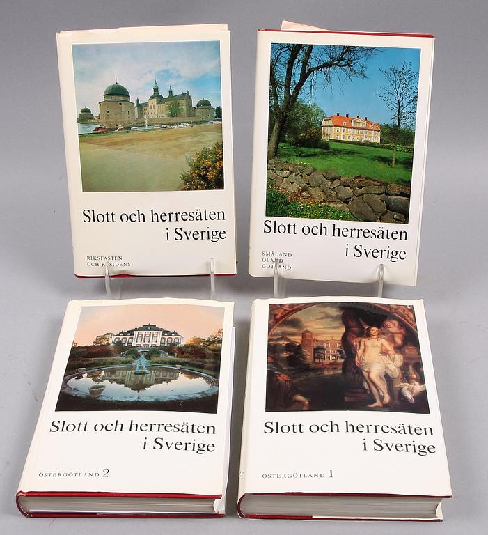 BOK, 16 vol, "Svenska Slott och Herresäten", Allhems förlag, Malmö.