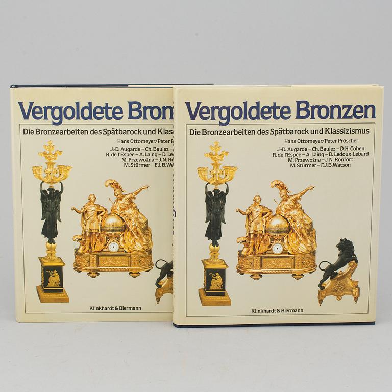 BOOKS, 2 vol, "Vergoldete Bronzen I-II".