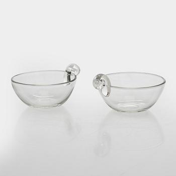 Gunnel Nyman, dessertskålar, 5 st, modell "GN 29", Nuutajärvi Notsjö 1949 - 1951.