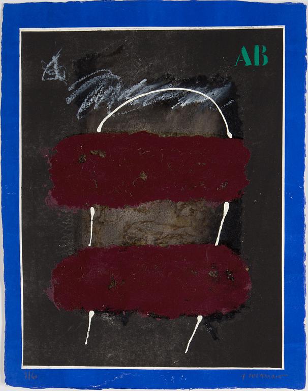 JAMES COIGNARD, Mapp med 8 st carborundum, "Regards sur l'oeuvre gravé", signerade och numerade 3/60.