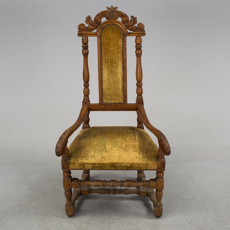 ARMCHAIR, baroque, 18th century.