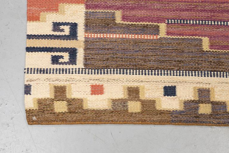 Märta Måås-Fjetterström, a carpet, "Bruna heden", flat weave, ca 222 x 129,5 cm, signed AB MMF.