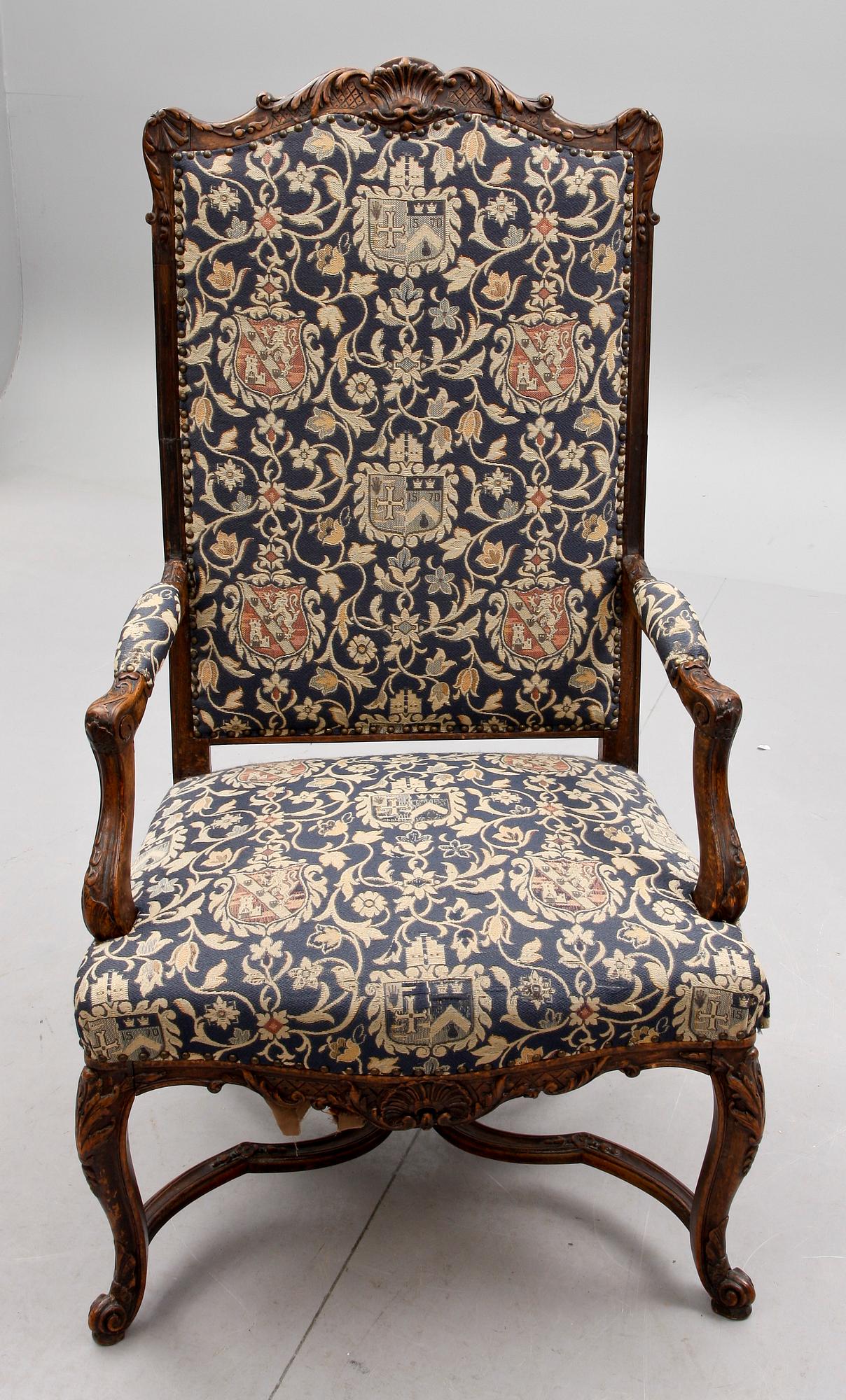 KARMSTOL, Régence-stil, 1800-talets andra hälft.