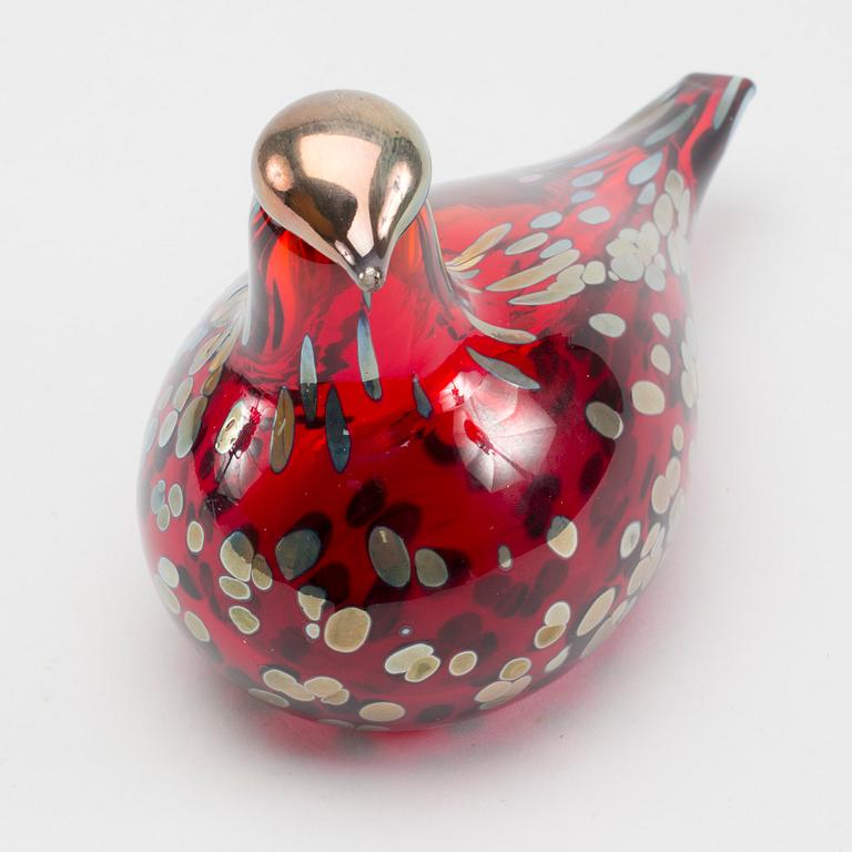 SKULPTUR, glas, Oiva Toikka, Iittala. 1900-talets andra hälft.