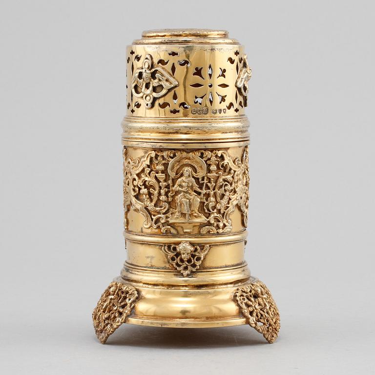 SOCKERRUSKA, silver, Elkington & Co, London, England, 1893. Vikt 475 g.