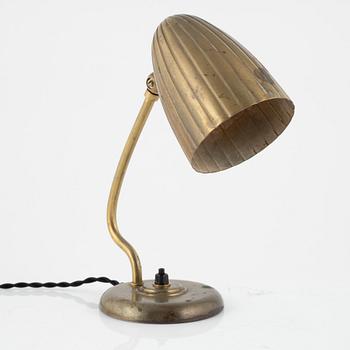 Harald Notini, skrivbordslampa/vägglampa, modell "15470", Arvid Böhlmarks Lampfabrik, 1940-tal.