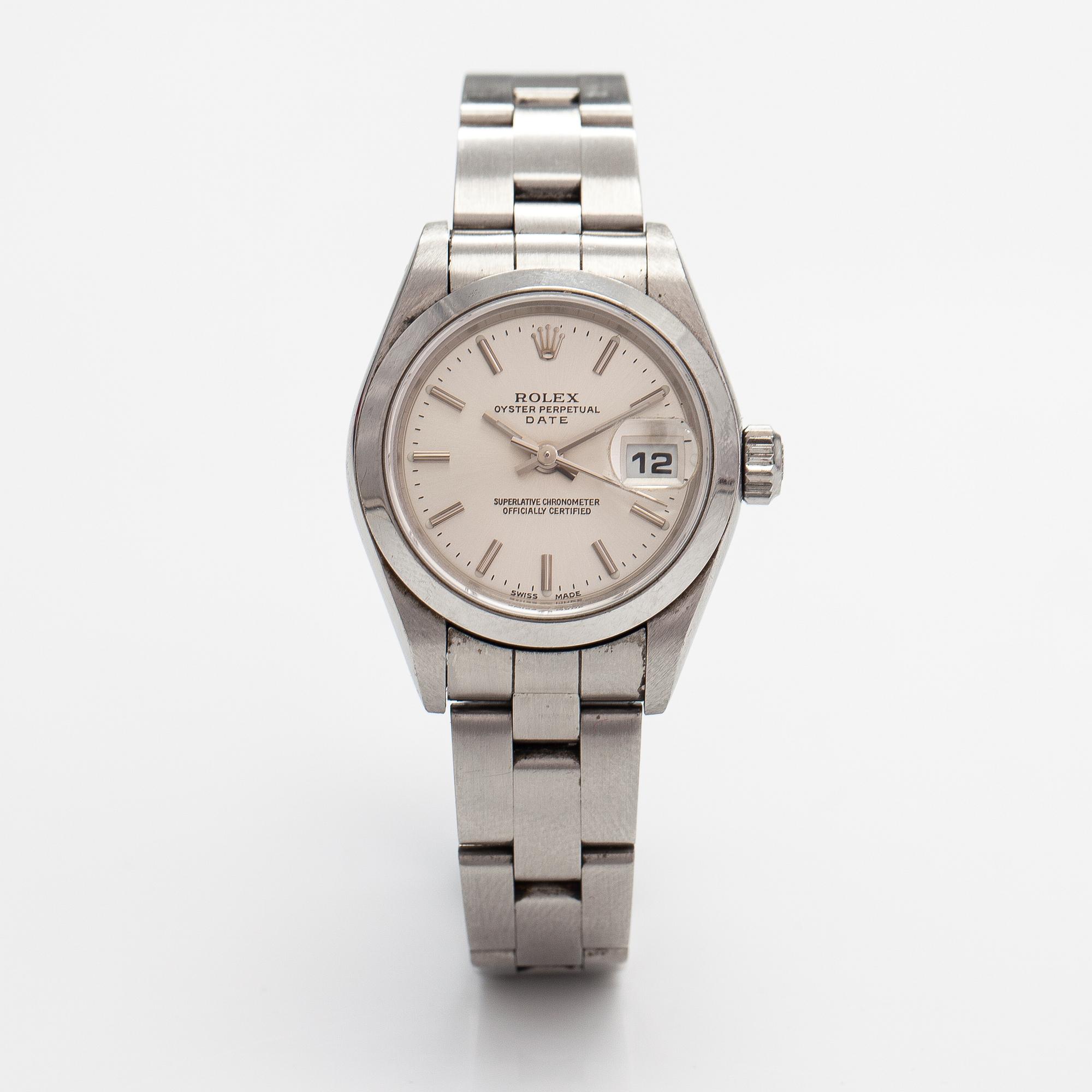 Rolex, Oyster Perpetual, Date, wristwatch, 26 mm.