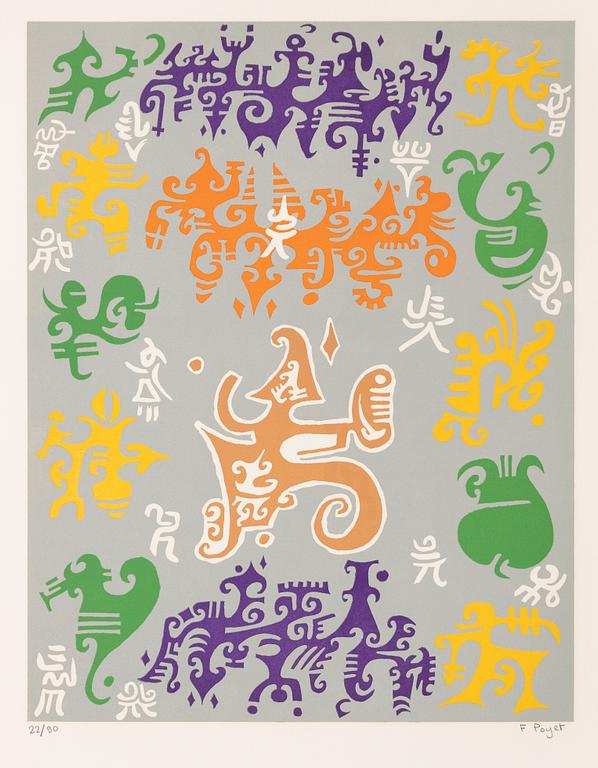 Folder with graphic prints by various artists "Les Hypergraphies".