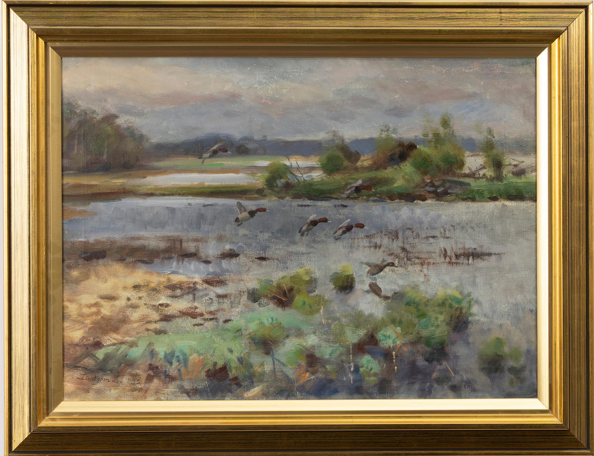 Lindorm Liljefors, 'Brunänder Dannemorasjön (Brown ducks at Dannemora Lake)'.