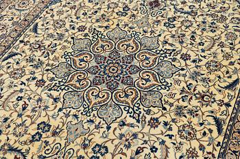 Rug, Nain, part silk, approx. 300 x 203 cm.