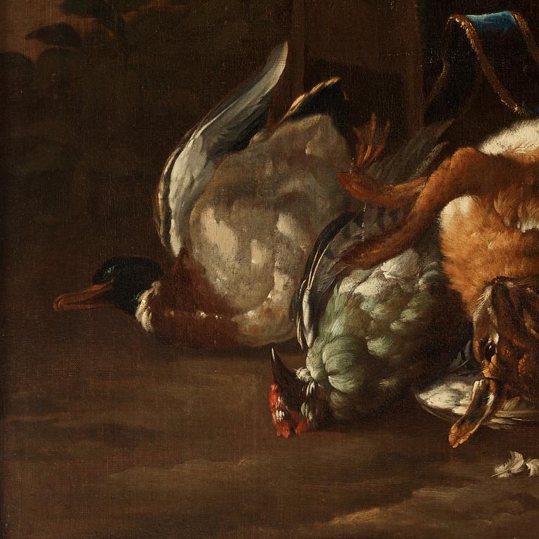 Bernaert de Bridt Attributed to, Hunting still life.