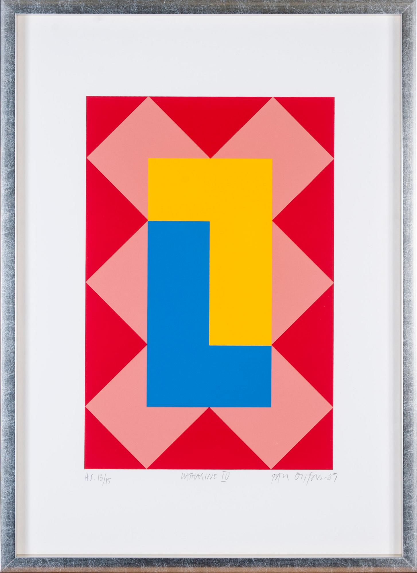 PAUL OSIPOW, serigrafi, signerad, daterad -89 och numrerad H.C. 13/15.