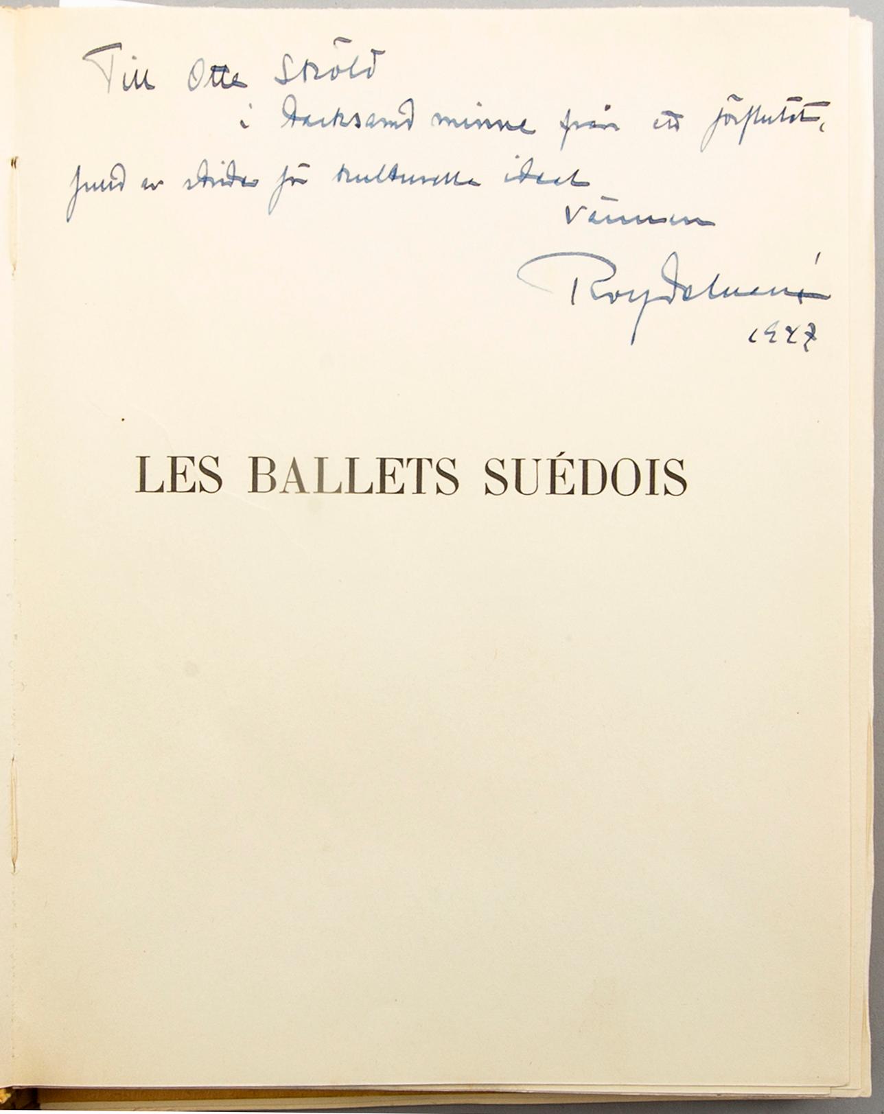 Bok, "Les Ballets Suédois dans l'Art Contemporain", Editions du Trianon, Paris, 1931.