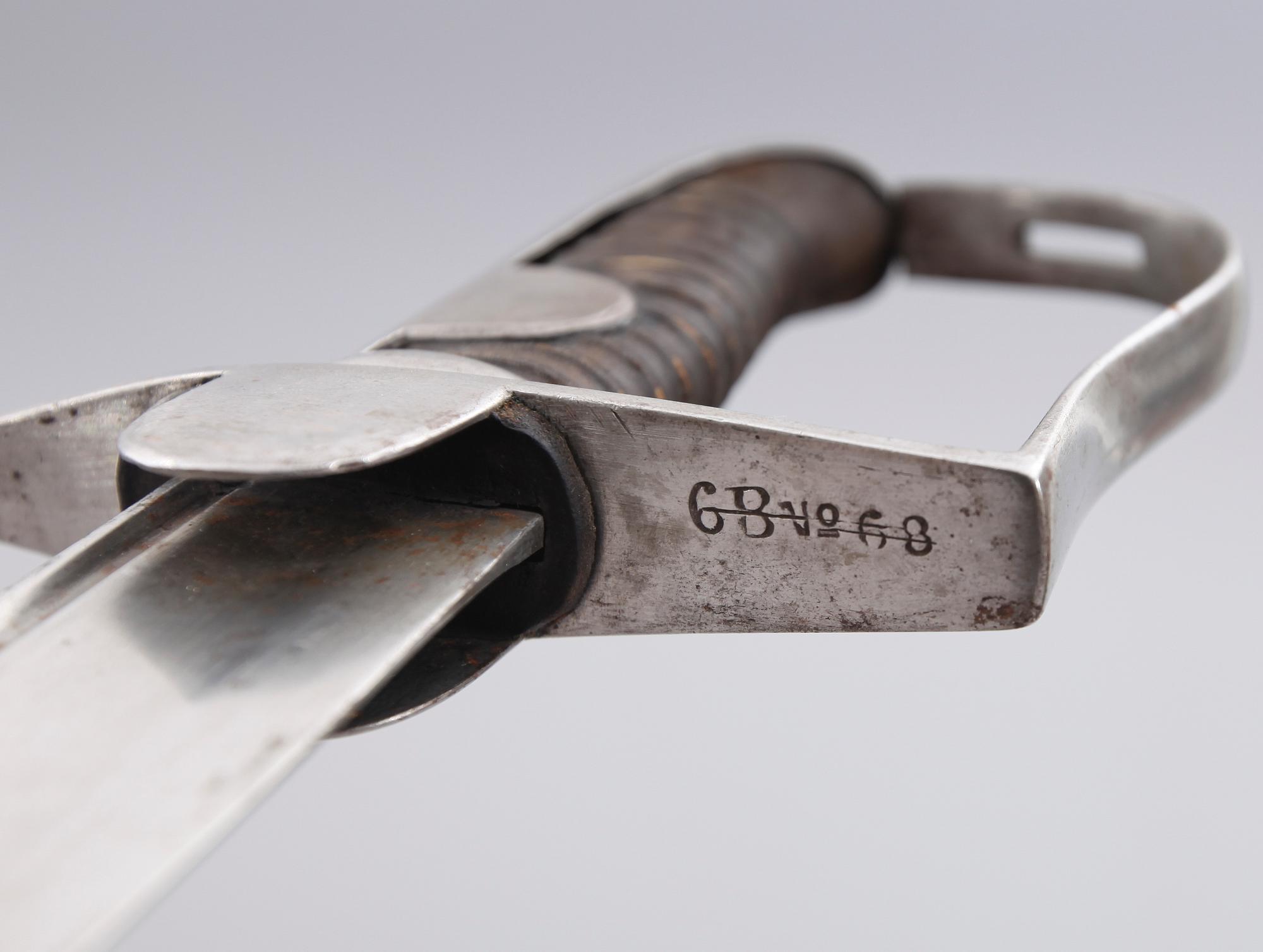 SABEL, modell 1831, för artilleriet.