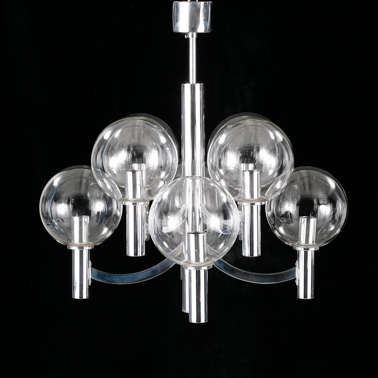 A Kaiser Leuchten ceiling lamp, later part of the 20th century.