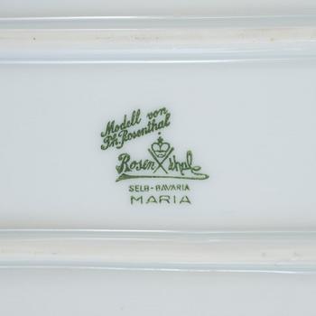 MAT- och KAFFESERVIS, 87 delar, porslin, "Maria Björnbär". Rosenthal.
