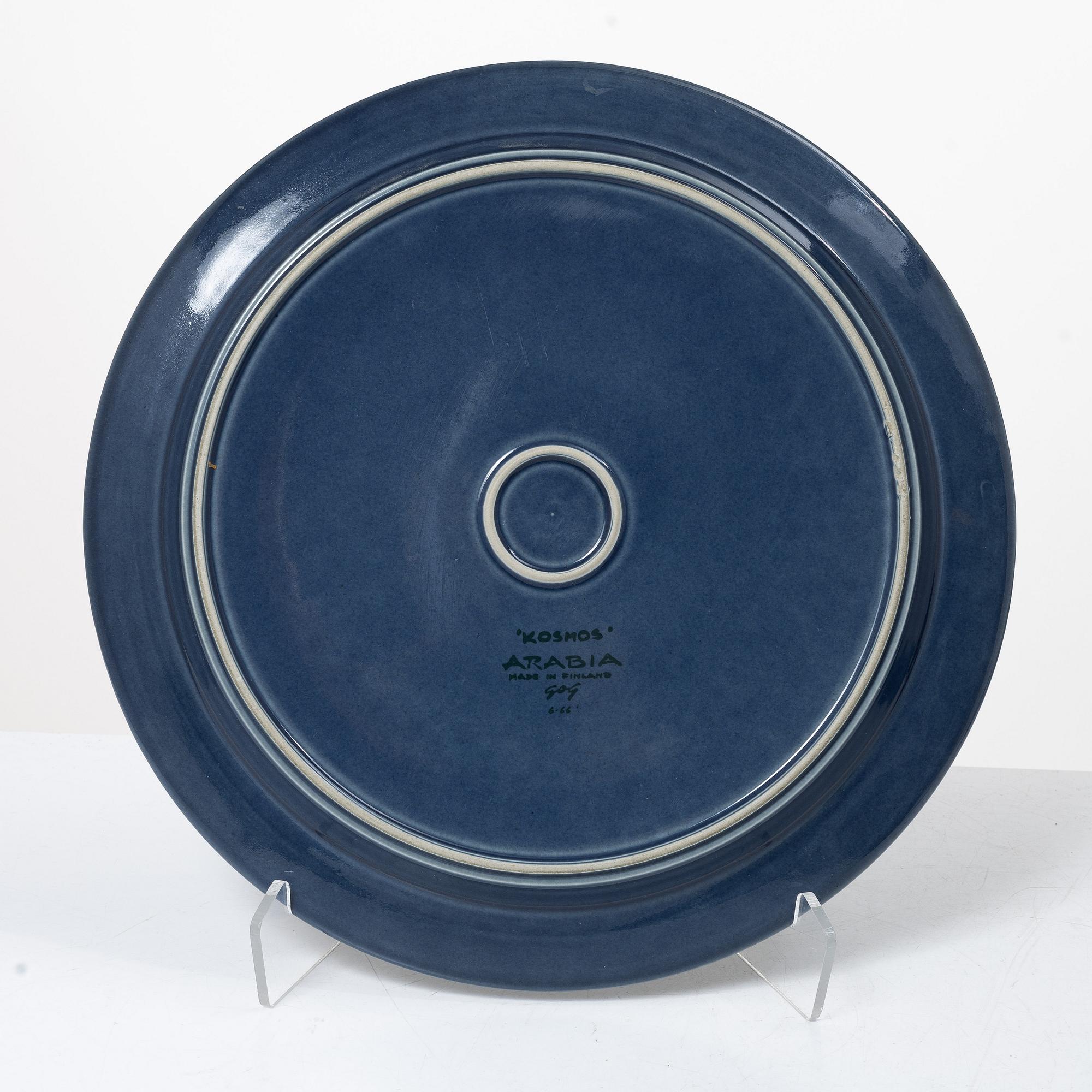 Gunvor Olin-Grönqvist, Servisdelar, "Kosmos", 15 delar, stengods, Arabia, Finland.