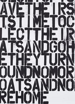Christopher Wool and Felix Gonzalez-Torres, "Untitled (The Show is Over)".