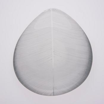 SKÅL, glas, "Lehti" (Blad), Tapio Wirkkala, Iittala, signerad och daterad -54.