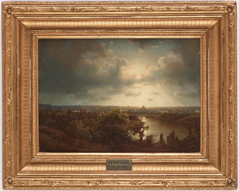 Carl Johan Fahlcrantz, Sunset over Stockholm.