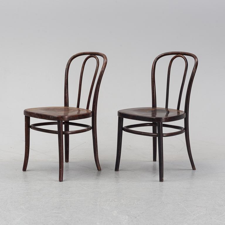 A set of eight wooden chairs, Gemla, Sweden, late 20th century.