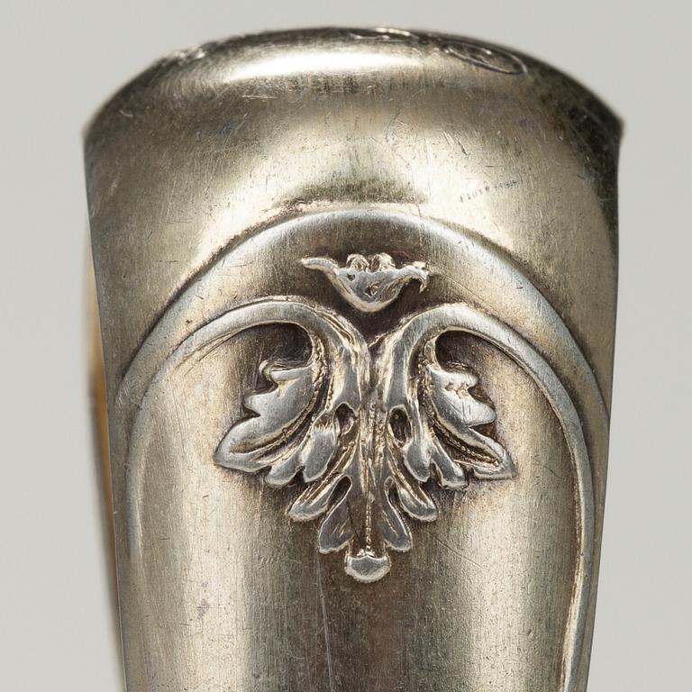 CITRUSTÅNG, 84 förgyllt silver. Fabergé Moskva 1907-17. Vikt 21,2 g.